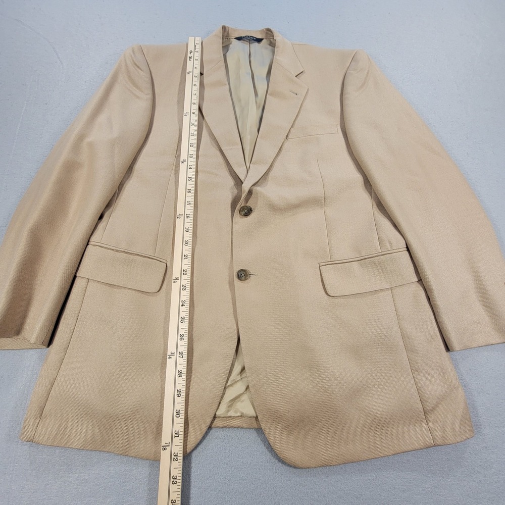 Jos A Bank Sport Coat Signature Collection Silk Camel Hair Blazer Tan Men's‎ 43R - Picture 6 of 10